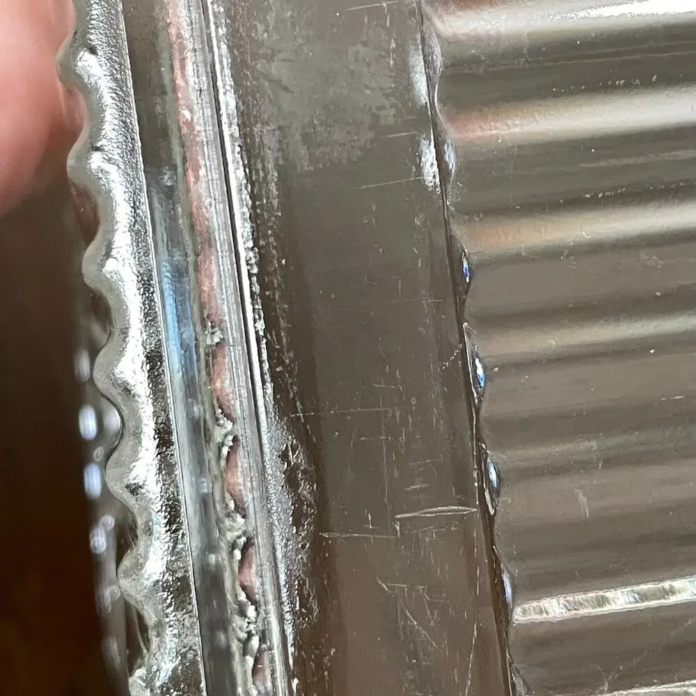 Vintage Federal Glass Refrigerator Dish Ribbed Clear Glass Fruit Lid READ Dscpt